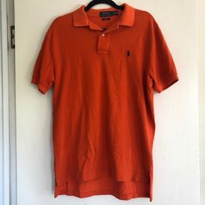 Orange polo Ralph Lauren shirt